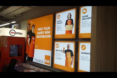 B&Q Holloway Road lightboxes